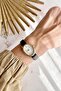 Iris Gold Case Black Cord Women Wristwatch