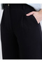 Women Black Wide Leg Trousers - 4