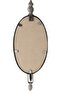 SOFFEE DESIGN Antique Metal Wall-Mounted Candle Holder with Oval Faded Mirror - 5