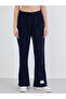 Women Navy Blue Wide Leg Joggers - 3