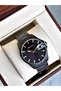 Black Color Steel Band Men's Wristwatch with Calendar - 3