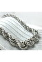 Silver Color Thick Twist Necklace Elegant Stylish Necklace (45 cm) - 2