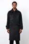 Black Faux Fur Men's Coat - 5