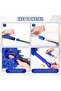 Ceiling Fan Cleaner Duster, 90° Folding Washable Chenille with 80-inch Extension Pole (Blue) - 6