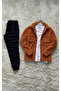 Trend, Men'S, Cinnamon, Teddy Sherpa, Plush, Fleece, Jacket, Black, Jogger Sweatpants