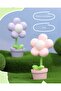 2PCS Mini Flower LED Night Light Portable Battery-Operated Adjustable Bedside Lamp - 2