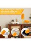 Reusable Duster Refills - 8-Pack Microfiber Pads, Compatible with Swiffer Handles (Orange) - 4