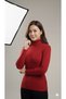 Women's High Neck Knitwear Badi Sweater – Flexible Stretch Fabric , Soft Textured, 100% Acrylic