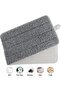 6PCS Microfiber Mop Pads Flat Replacement Heads for Wet/Dry Mops (13" x 4.7") - 2