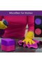 Microfiber Cleaning Cloths - Pack of 8 (30x40 cm) Red/Purple - 6