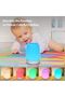 Nursery Night Light for Babies - Dimmable Warm, 5-Color USB Rechargeable Touch Lamp - 3