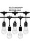 YU WELL Outdoor IP65 LED String Lights E27 Holder 100M with 200 Bulbs (9W Cool White) - 2