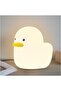 Duck Light Tubbo Silicone Night Light Nursery Duck Lamp (Warm White)