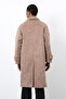 Light Brown Faux Fur Men's Coat - 7