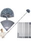 Cobweb Duster with 10-Section Extension Pole, High Ceiling & Spider Web Brush (2 Heads)