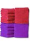 Microfiber Cleaning Cloths - Pack of 8 (30x40 cm) Red/Purple