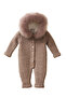 Fur-Trimmed Jumpsuit