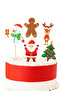 Christmas Themed Toothpick Ornaments, Set of 10, Small Size - 4