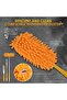 Reusable Duster Refills - 8-Pack Microfiber Pads, Compatible with Swiffer Handles (Orange) - 5