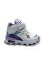 053-26 Leather Filet Children's Sports Boots White Turquoise Lilac 26-30 - 2