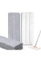 6PCS Microfiber Mop Pads Flat Replacement Heads for Wet/Dry Mops (13" x 4.7") - 4