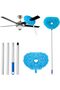 Ceiling Fan Cleaner Duster - Reusable Microfiber, Extendable 43–144 cm