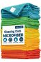 Microfiber Cleaning Cloths, 25 x 25 cm, Pack of 20, Ultra-Fine, Super Absorbent, Multi-Colour - 2