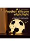 Football Night Light, Squishy Silicone 3-Level Dimmable Rechargeable Touch Lamp - 2