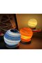 Night Galaxy Lamp - 3D Moon Light with Wooden Stand, Starry Sky Night Light for Kids & Adults - 4