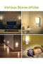 Ufanore Night Light, LED Plug-in with Dusk to Dawn Sensor, Adjustable Brightness 0-80LM, 3000K Warm - 6