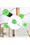Feather Duster Microfiber Extendable Bendable Washable Cobweb Brush with Pole, Green, 2pcs - 7