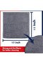 Microfiber Cleaning Cloth Grey - 12 Pack 12"x12" Ultra Absorbent, Streak-Free - 2