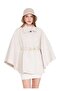 Gold Buttoned Design Poncho with Belt Detail