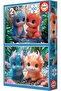 Set of 2 Children's Puzzles, 100 Pieces Each, 40 x 28 cm, Ages 6+ - 4