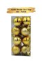 3 cm – Gold Matte Shiny Christmas Ball Ornament Set of 16 Mini Decorative Tree and Party Decorations - 4
