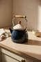 Nostalgia Wooden Handle Kettle Dark Gray - 5