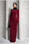 Women's Long Sleeve Drape Detail Sandy Maxi Dress - 4