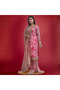 Light Pink Organza Salwar Kameez & Dupatta Set - HRT5690 | Light Pink - 2