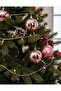 8 cm – Pink Matte Shiny Christmas Ball Ornament Disco Ball 6 Pieces Decorative Tree and Party Ornament - 3