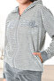 Zippered Soft Velvet Women's Tracksuit Set - 2