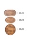 Rustic Wooden Presentation Plate Set |   Oval & Round Serving Plates |   Natural Wood – 8 Pieces - 3