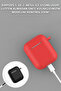 AirPods 1/2 Compatible Silicone Case – Shock-Absorbing Protection + Carabiner Strap Attachment - 2