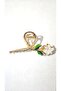 White Flower Model Metal Latch Buckle Large Size - 7