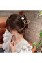 White Flower Model Metal Latch Buckle Large Size - 2