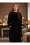 Girl's Velvet Waist Detailed Design Tracksuit Set - 6