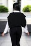 Women's Knitwear Square Piece Black Shoulder Shawl - Office Shawl & Daily Scarf - 4