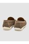 Genuine Leather Khaki Belt Detailed Men's Casual Shoes - 3
