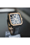 Multifunction Black Dial Black Leather Strap Watch for Men - BQ2654 - 7