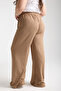 Plus Size Women's Wrinkle Pants with Elastic Waist - 8