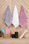 Tuna 6-Piece 30X50, 100% Cotton, Fringed Kitchen & Hand Towel Set – Soft, Absorbent, Aesthetic - 2